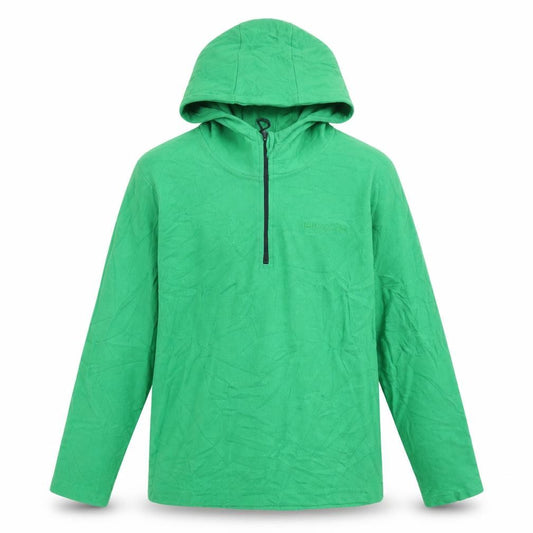 Mountain Warehouse Boys Green 9-10 Years 1/4 Zip Fleece Hoodie