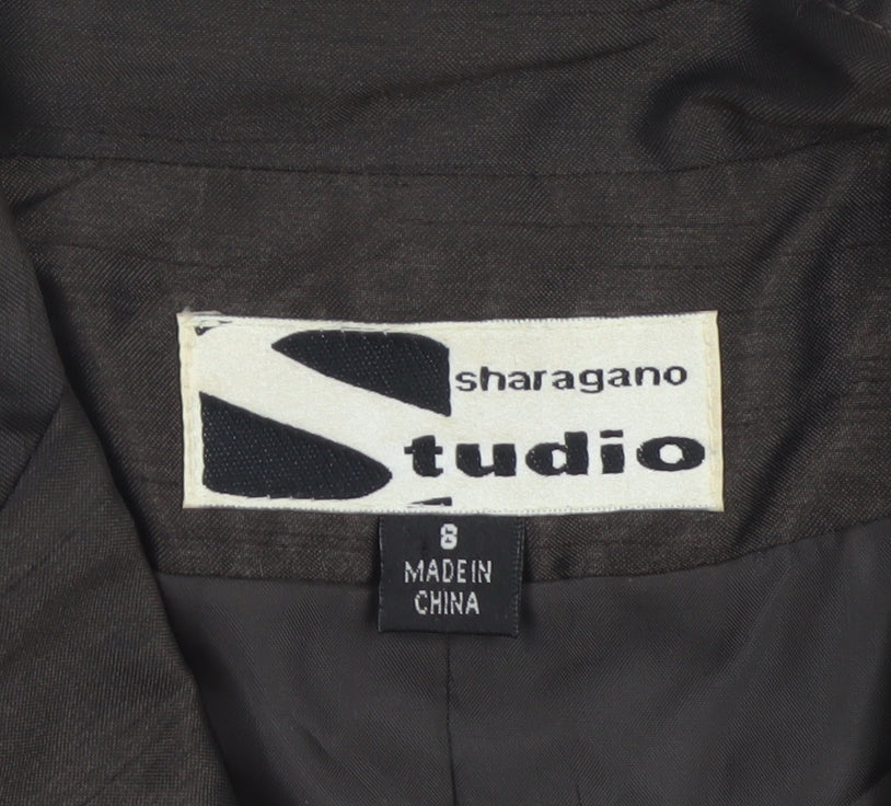 Sharagano Studio Women’s Brown Size 8 Tailored Lined Blazer