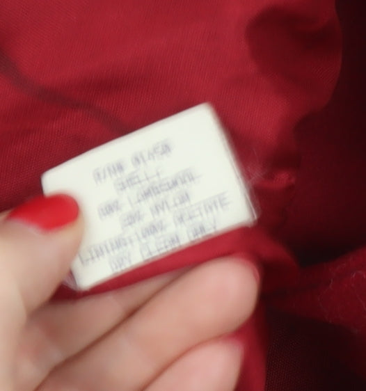 Pacific Trail Women’s Red Small Wool Blend Pea Coat Mid-Length