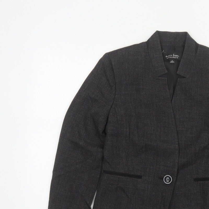 Evan-Picone Women’s Grey UK 8 Tailored One Button Blazer Jacket