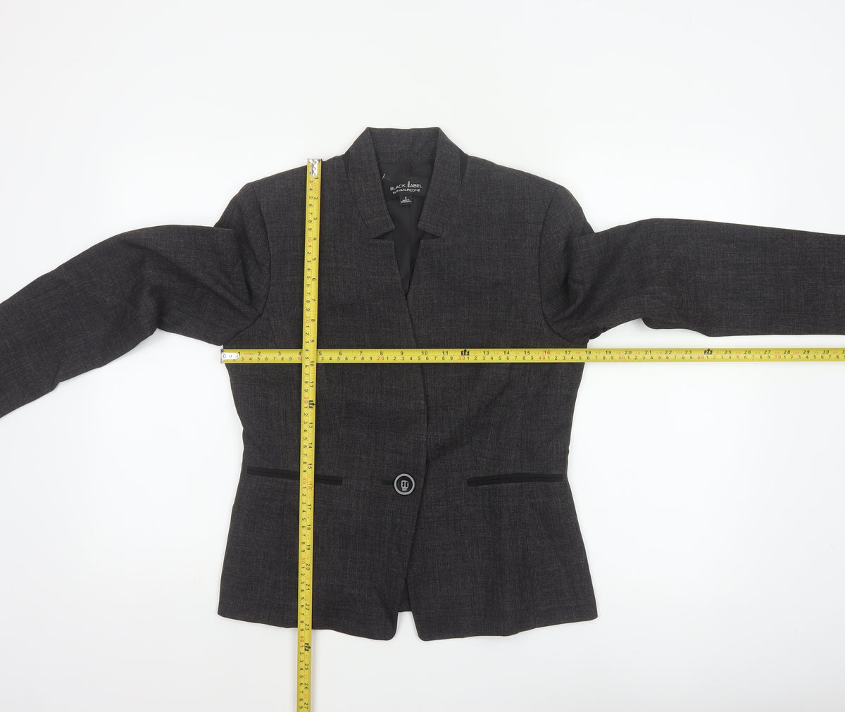 Evan-Picone Women’s Grey UK 8 Tailored One Button Blazer Jacket