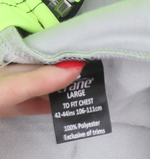 Crane Men’s Black Hi Vis Green L Cycling Softshell Reflective Jacket