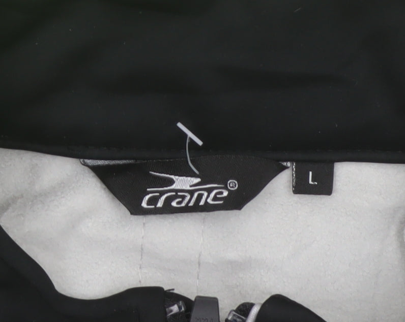 Crane Men’s Black Hi Vis Green L Cycling Softshell Reflective Jacket