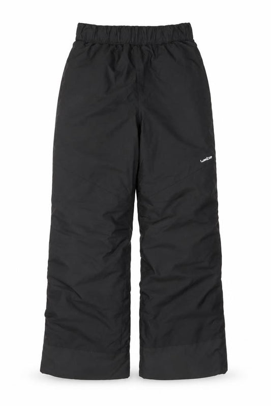 Wedze Boys Black 12 Years Snow Pants Skiing Elastic Waist
