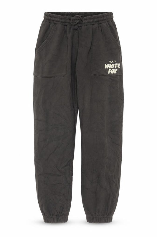 White Fox Women’s Grey M Fleece Logo Jogger Trousers