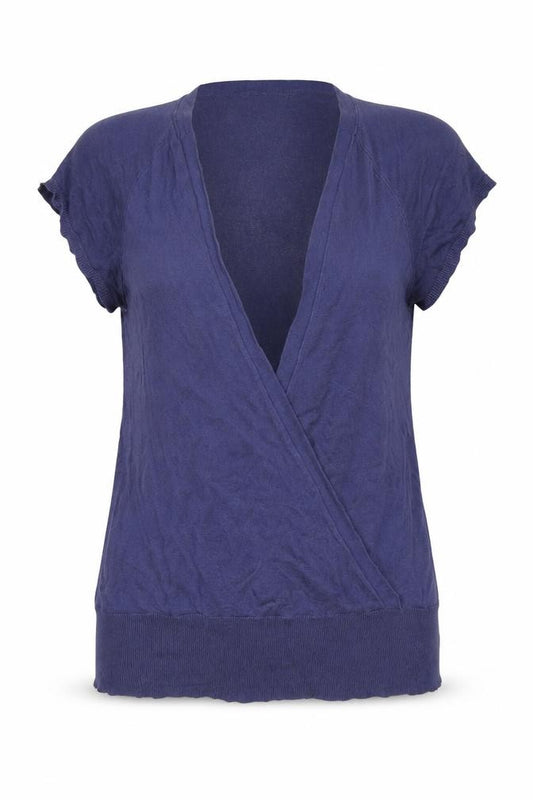 Gap Women’s Blue XL Linen Cotton V-Neck Knit Tank Top Basic