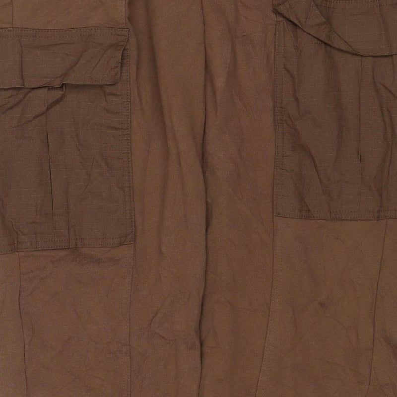 Zara Men Brown S Cargo Jogger Sweatpants Elastic Waist Pockets
