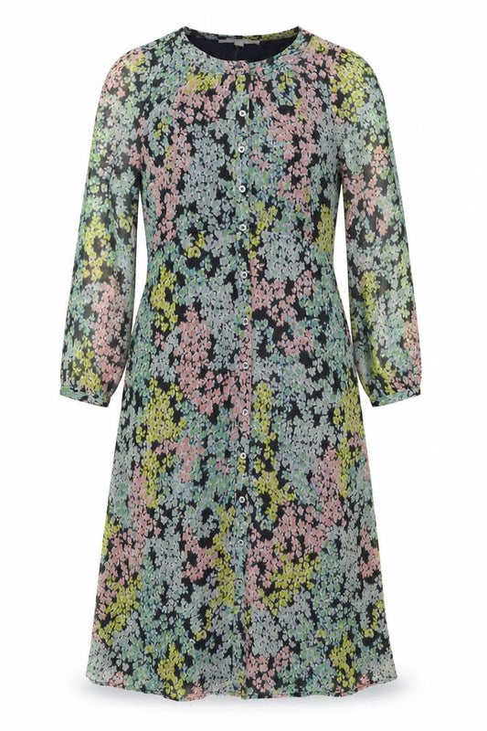 LOFT Women’s Multicoloured Floral Petite 12 Shirt Dress Button Front