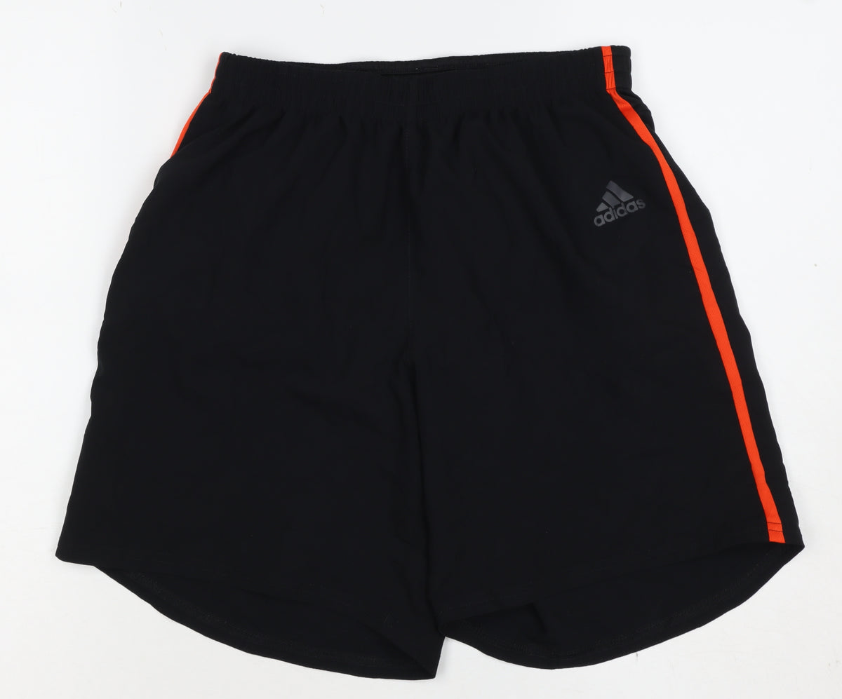 Adidas Men’s Black Orange Climacool Athletic Shorts Size S