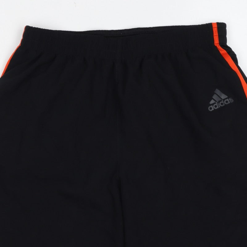 Adidas Men’s Black Orange Climacool Athletic Shorts Size S