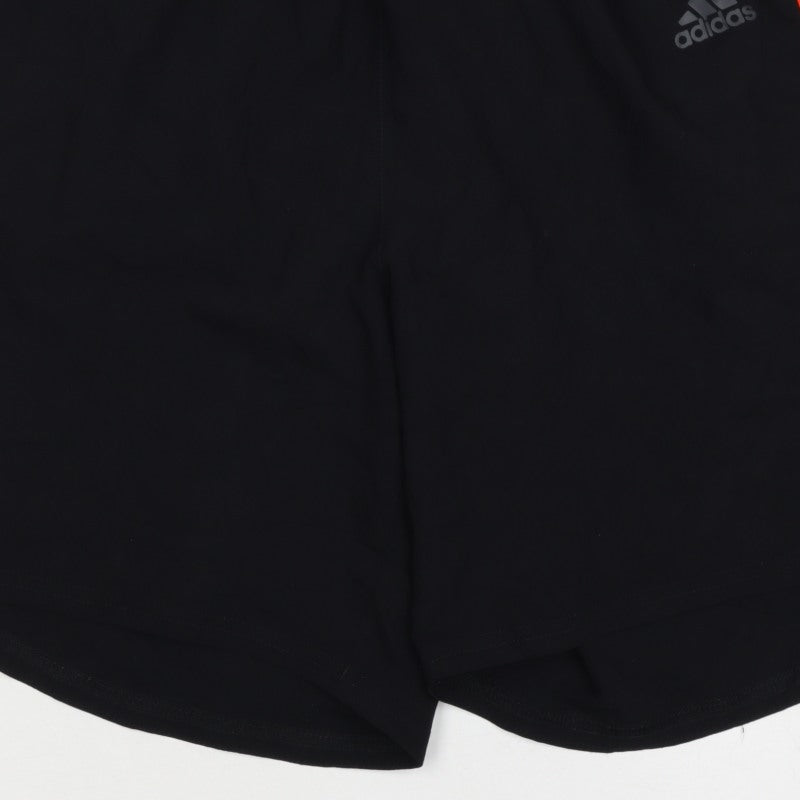 Adidas Men’s Black Orange Climacool Athletic Shorts Size S