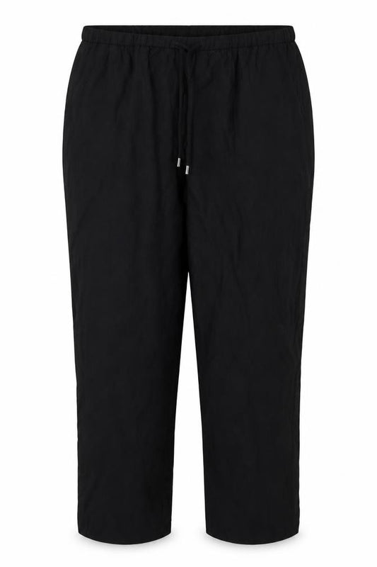 Marks & Spencer Women Black Size 18 Regular Lyocell Jogger Trousers