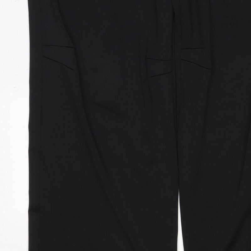 Reebok Women’s Black UK 16 Track Pants Drawstring Pockets