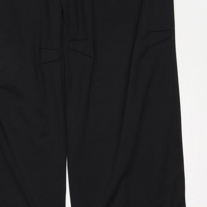 Reebok Women’s Black UK 16 Track Pants Drawstring Pockets