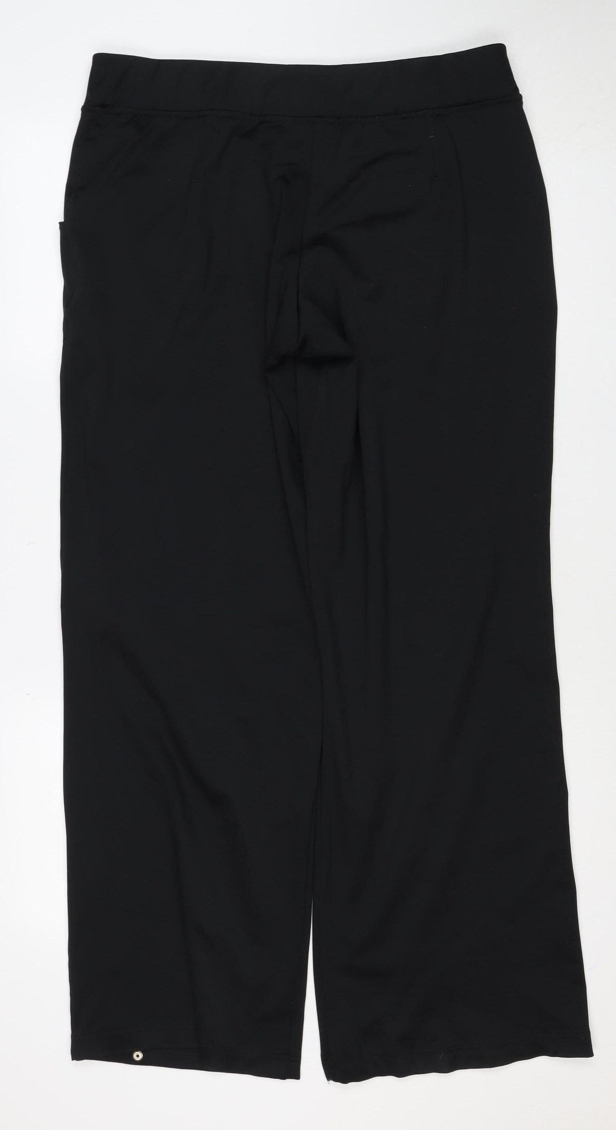 Reebok Women’s Black UK 16 Track Pants Drawstring Pockets