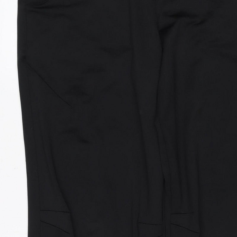 Reebok Women’s Black UK 16 Track Pants Drawstring Pockets