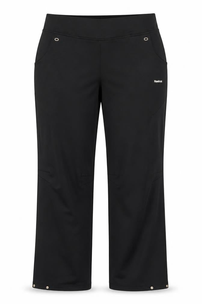 Reebok Women’s Black UK 16 Track Pants Drawstring Pockets
