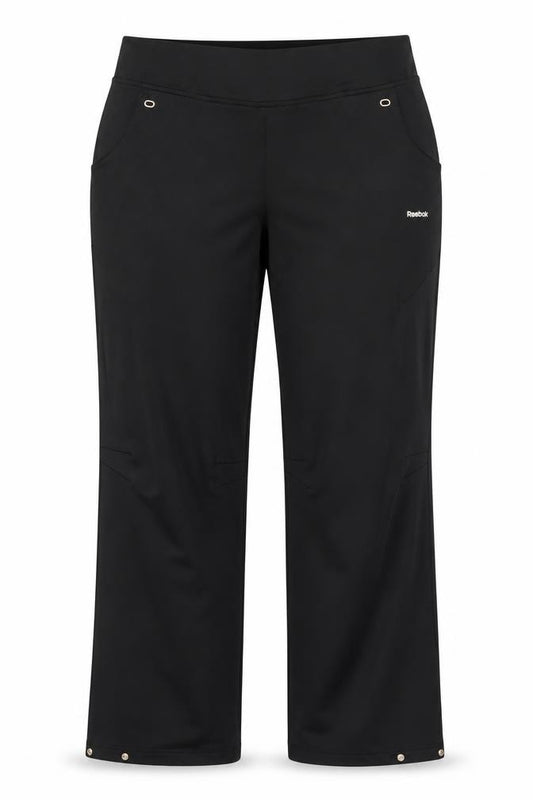Reebok Women’s Black UK 16 Track Pants Drawstring Pockets