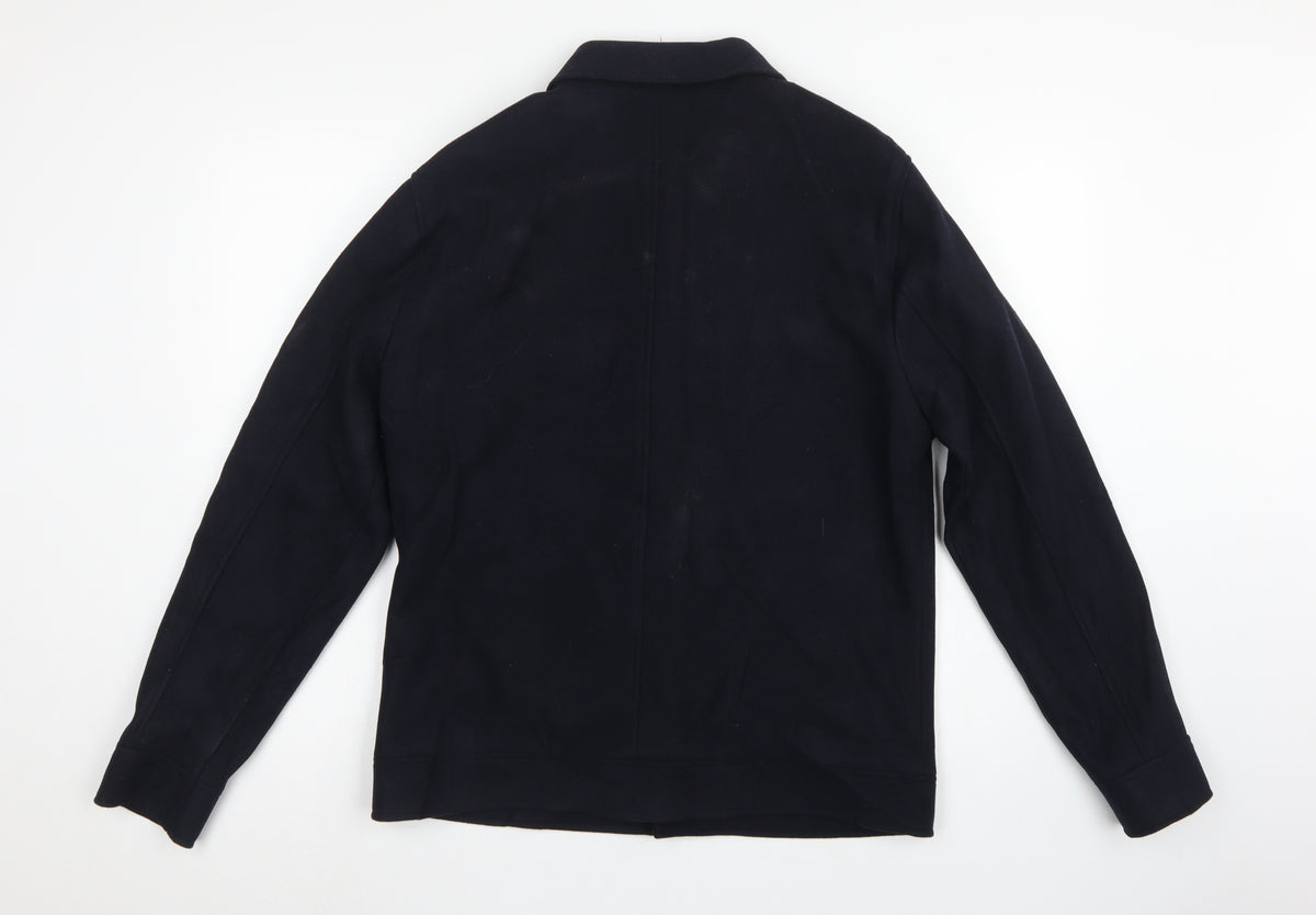 Marks and Spencer Men's Black M Basic Button Lined Jacket Pockets