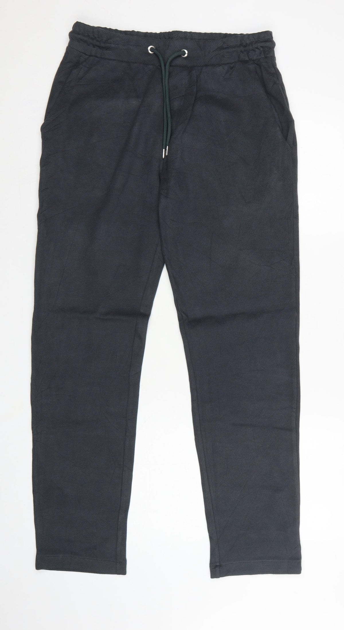 Autograph Men’s Black Size S Slim Tapered Drawstring Jogger Trousers