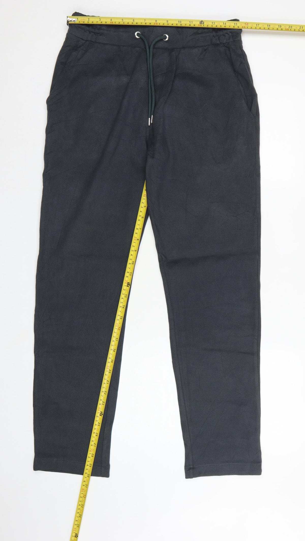 Autograph Men’s Black Size S Slim Tapered Drawstring Jogger Trousers