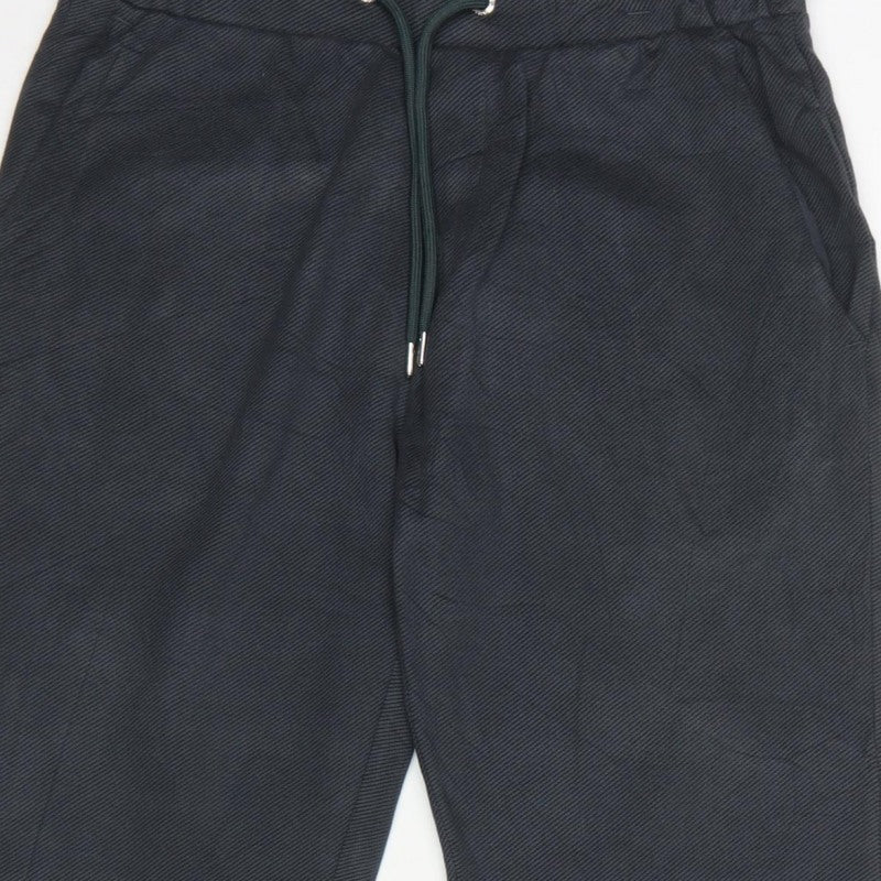 Autograph Men’s Black Size S Slim Tapered Drawstring Jogger Trousers