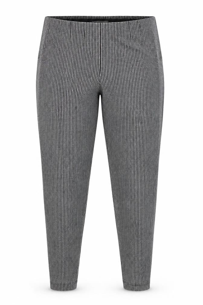 Marks & Spencer Women Black Houndstooth Stretch Leggings UK 18 Regular
