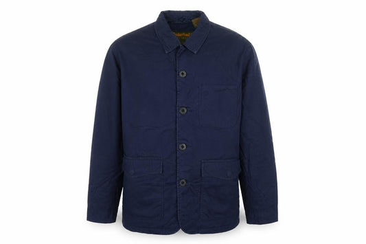 Timberland Men’s Navy L Weathergear Cotton Insulated Field Basic Jacket