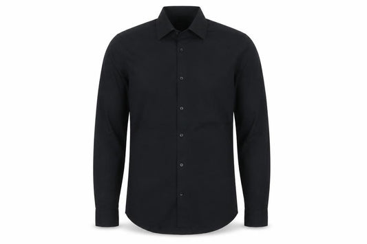 Burton Menswear London Men's Black XS Slim Fit Easy Iron Shirt