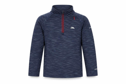 Trespass Boys Blue 7-8 Years 1/4 Zip Fleece Sweatshirt Airtrap