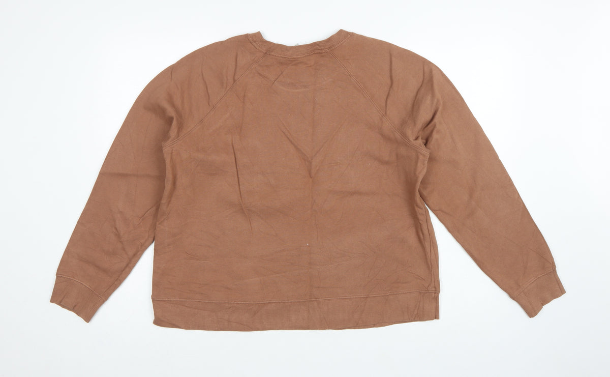 Marks & Spencer Women Brown M 1984 Graphic Pullover Sweatshirt