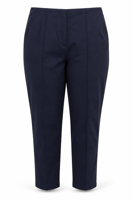 Marks & Spencer Women’s Blue UK 18 Long Tapered Smart Trousers