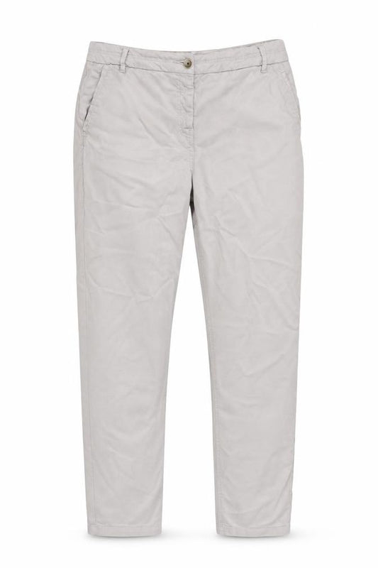Laura Ashley Women Grey UK 14 Straight Stretch Cotton Khaki Jeans