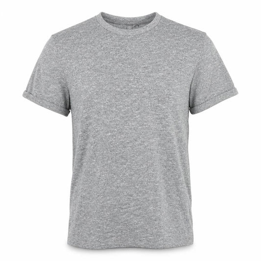 ASOS Men’s Grey Marl Crew Neck Rolled Sleeve T-Shirt Size M