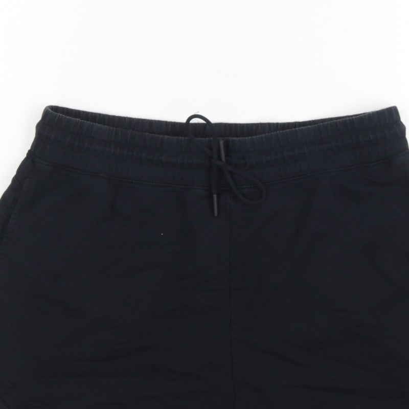 Gymshark Women’s Black M Sweat Shorts Drawstring Pockets Gym Training