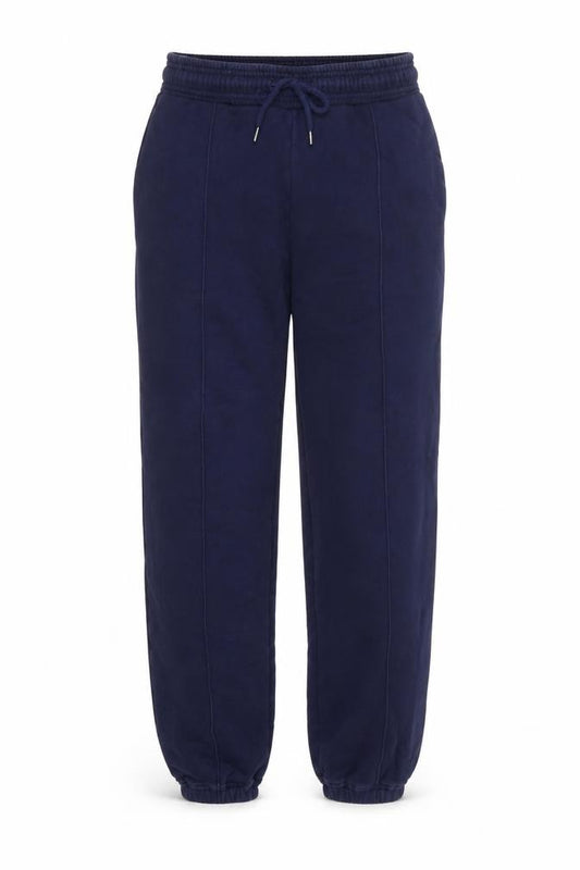 Ninety Percent Women Blue M Organic Cotton Fleece Jogger Trousers
