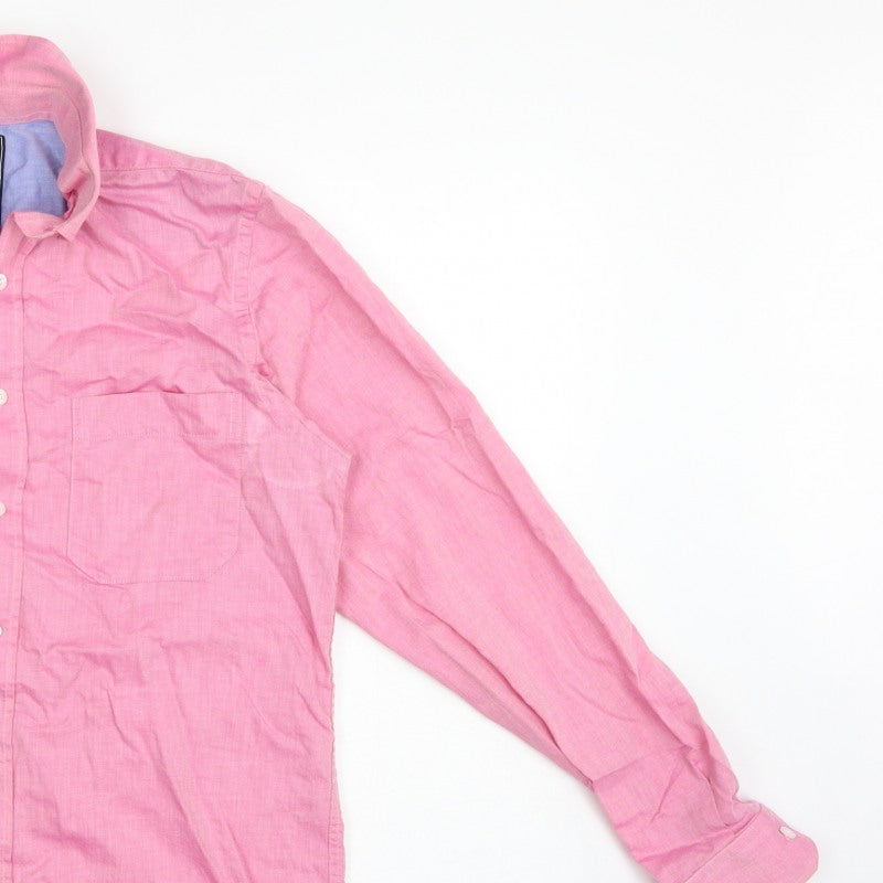 Austin Reed Men’s Pink M Slim Fit Cotton Button-Down Shirt