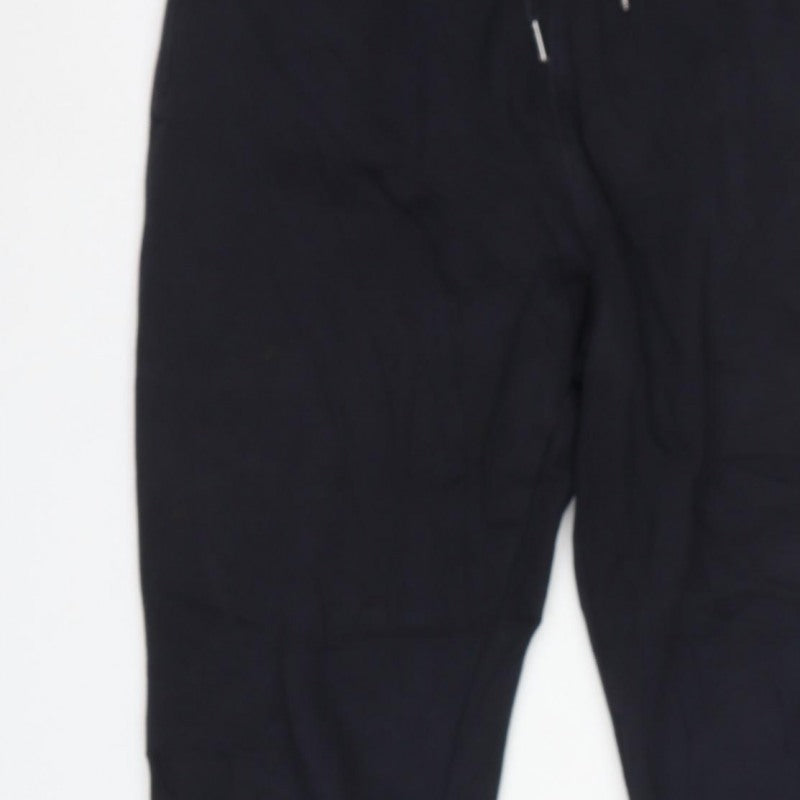 Next Men's Black S Short Slim Fit Jogger Sweatpants Cotton Blend