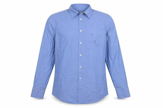 Charles Tyrwhitt Men Blue 16/34 Slim Fit Non-Iron Formal Shirt