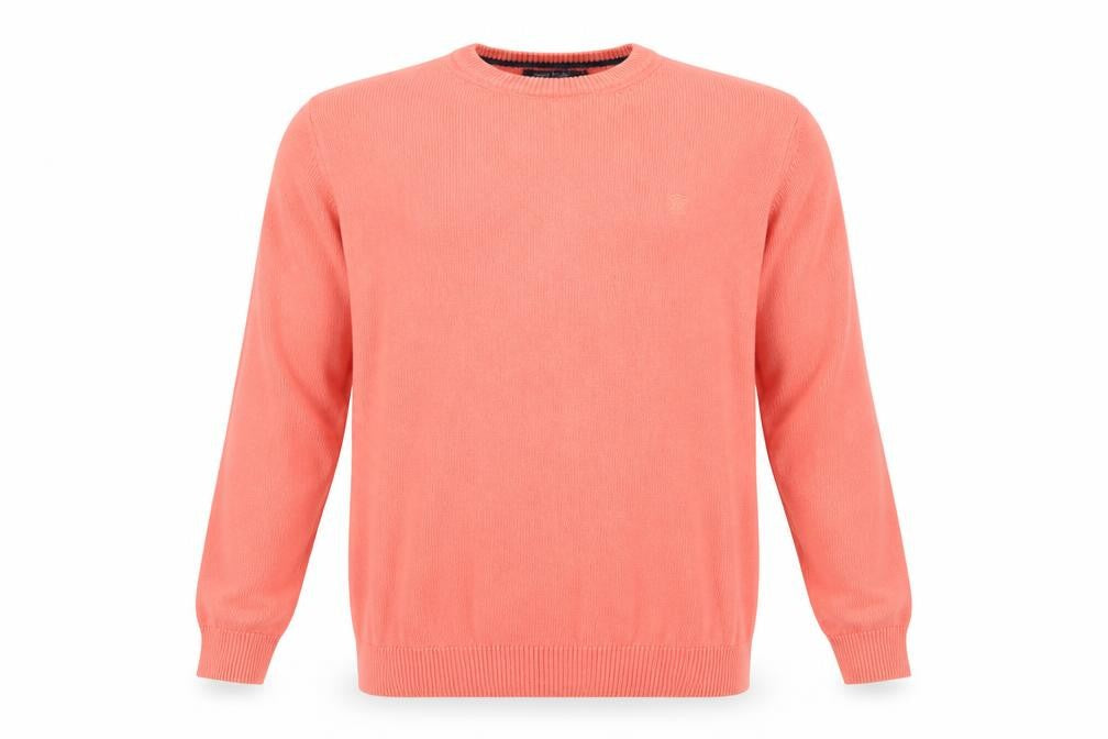 James Pringle Men Pink L Cotton Crew Neck Knit Pullover Jumper