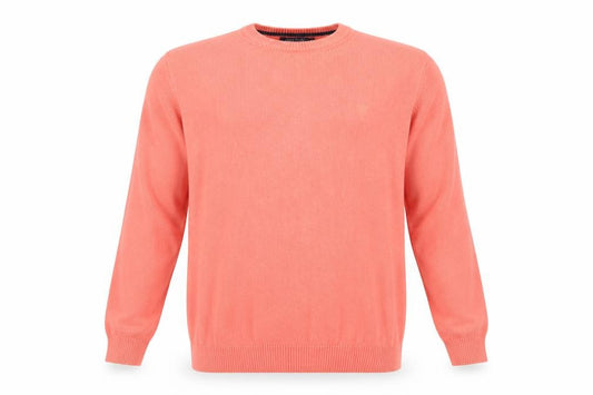 James Pringle Men Pink L Cotton Crew Neck Knit Pullover Jumper