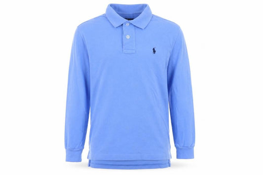 Ralph Lauren Boys Blue 10-11 Years Long Sleeve Logo Polo Shirt