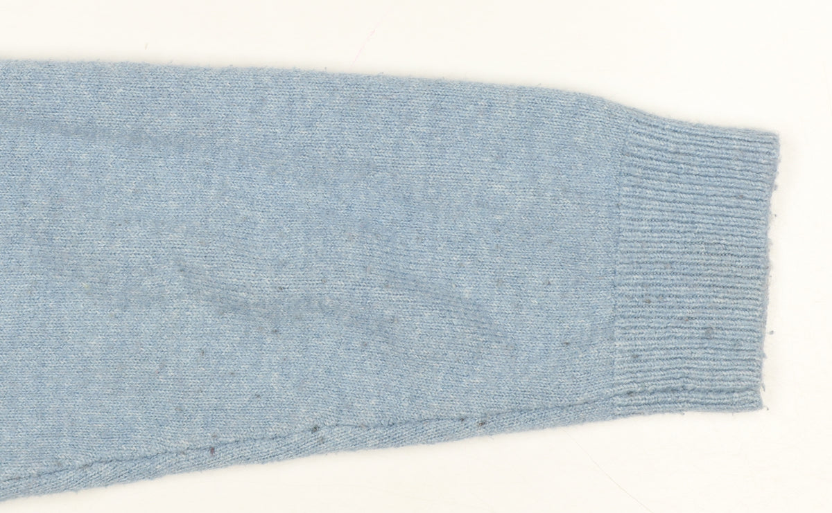 Collusion Women Blue UK 8 V-Neck Button Knit Cardigan