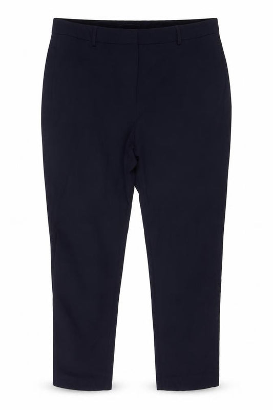 Marks and Spencer Women Navy Size 18 Long Wide-Leg Trousers