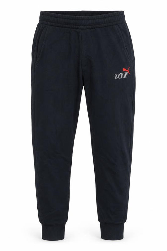 Puma Men’s Black Small Jogger Track Pants Elastic Waist Pockets