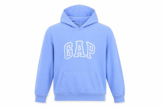 GAP Men’s Blue XL Pullover Hoodie Logo Fleece Sweatshirt