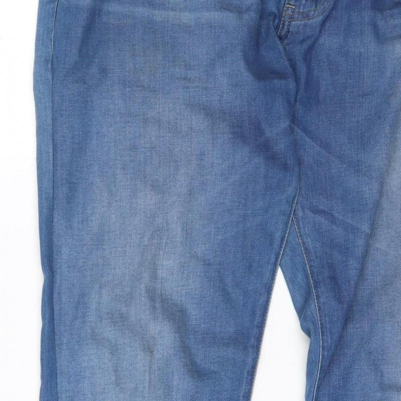 Armani Jeans Men Blue Straight Regular Fit Denim W34 Logo