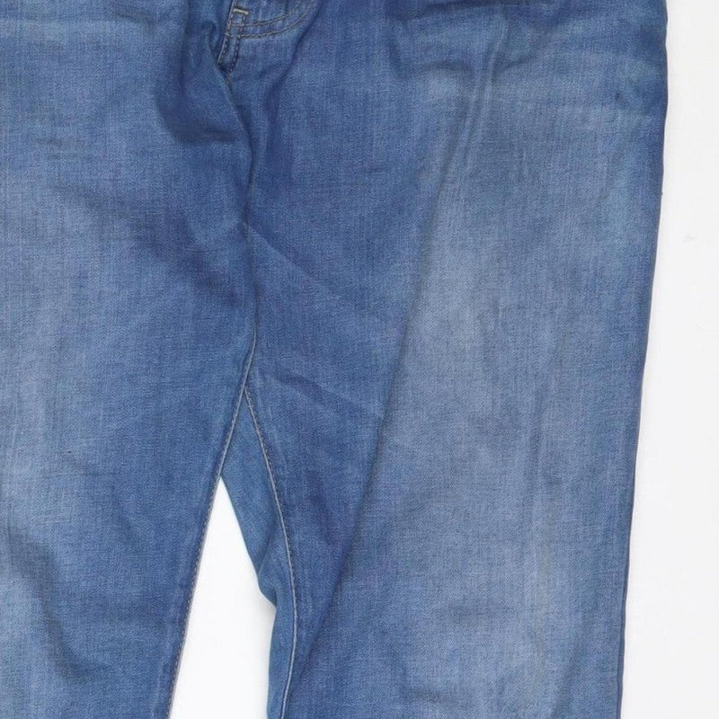 Armani Jeans Men Blue Straight Regular Fit Denim W34 Logo
