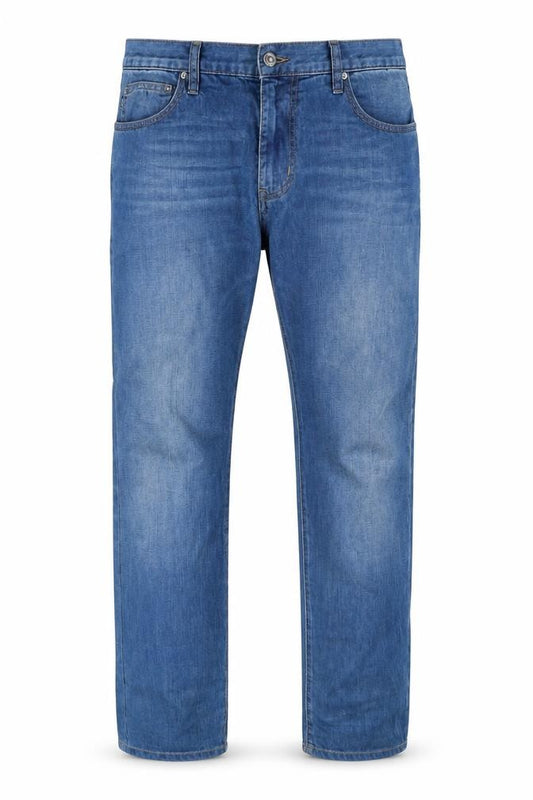 Armani Jeans Men Blue Straight Regular Fit Denim W34 Logo