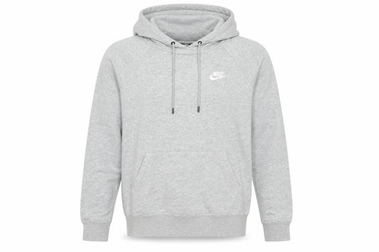 Nike Men’s Grey Small Pullover Hoodie Logo Cotton Blend Fleece
